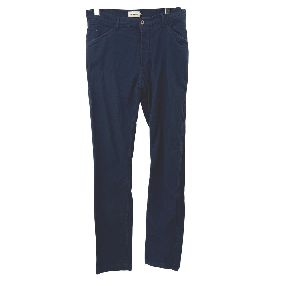 Taylor Stitch Chino Pants Mens 33 Navy Blue Cotton Minimalist Preppy Capsule